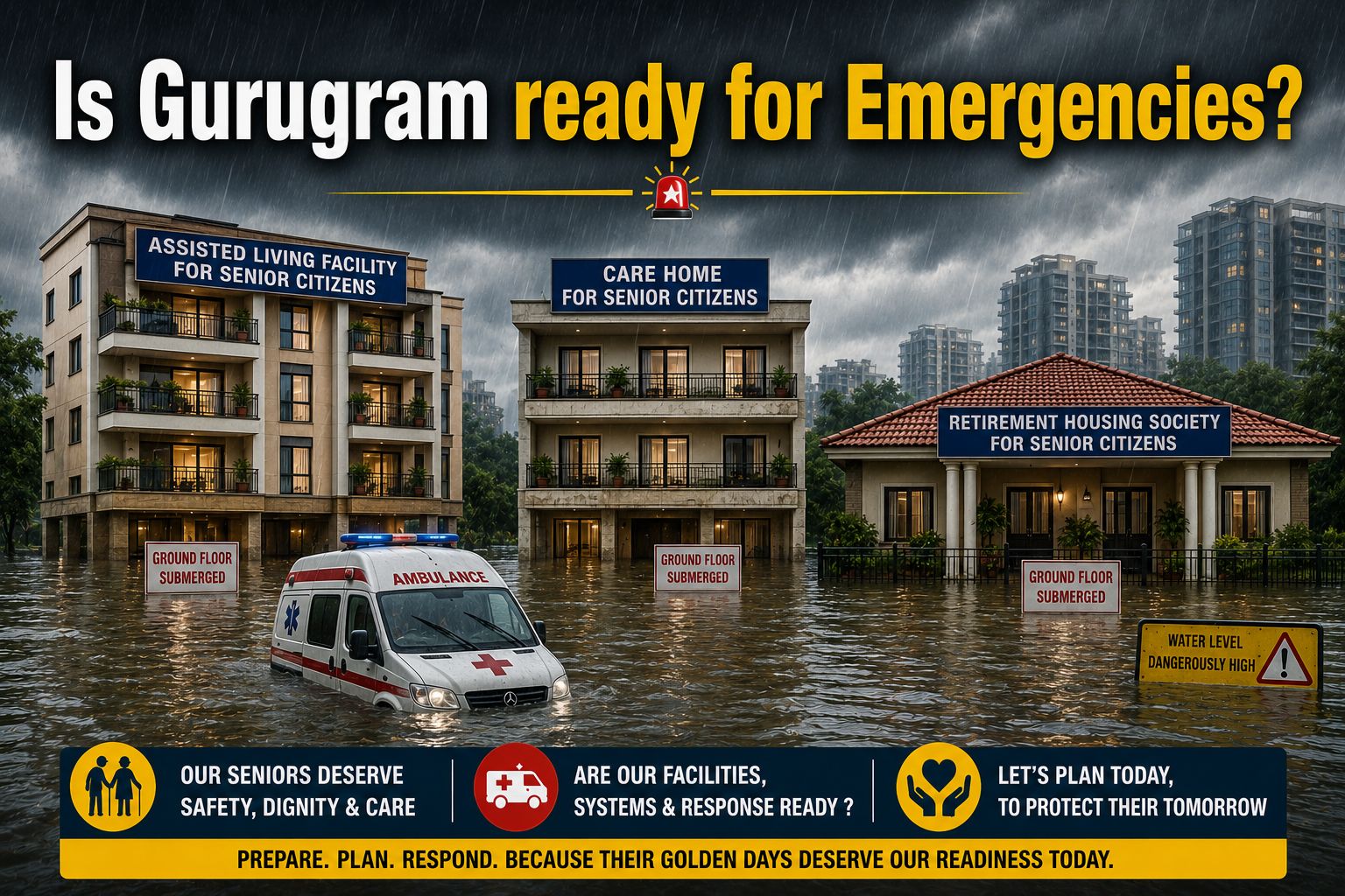 Elderly Care Homes in Gurugram - Are they prepared for Natural Disaster